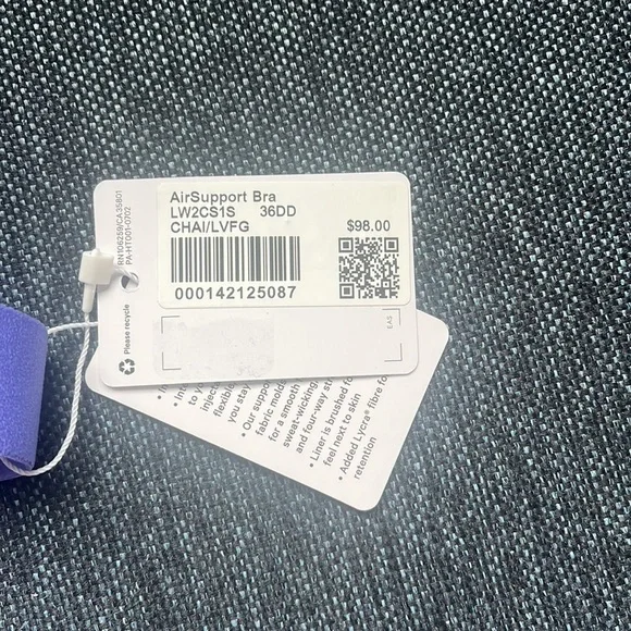lululemon Lavender 36DD & 36C Women's Air Support Running Bra - Picture 9 of 12